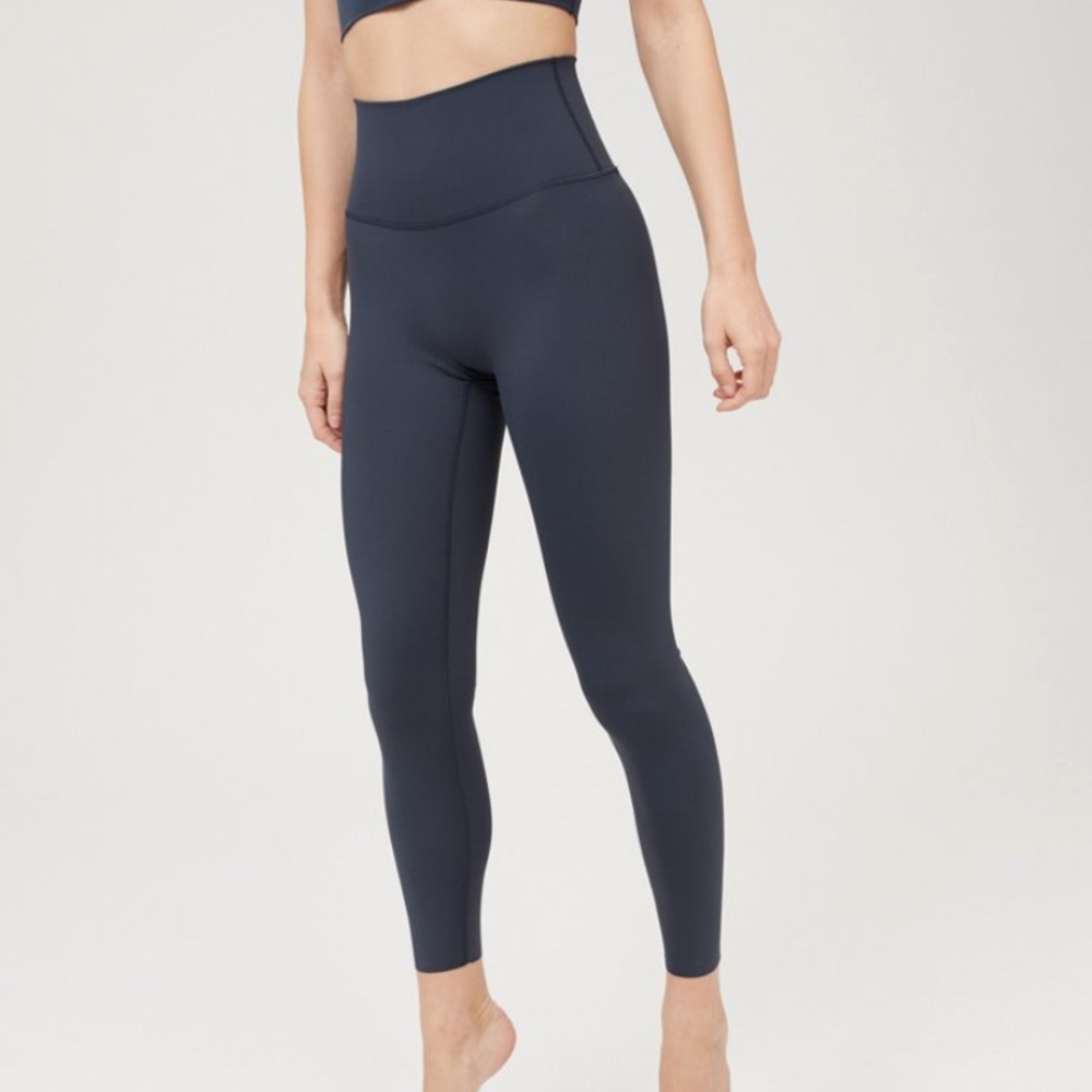 Aerie Offline Goals High Waisted Steel Blue Leggings